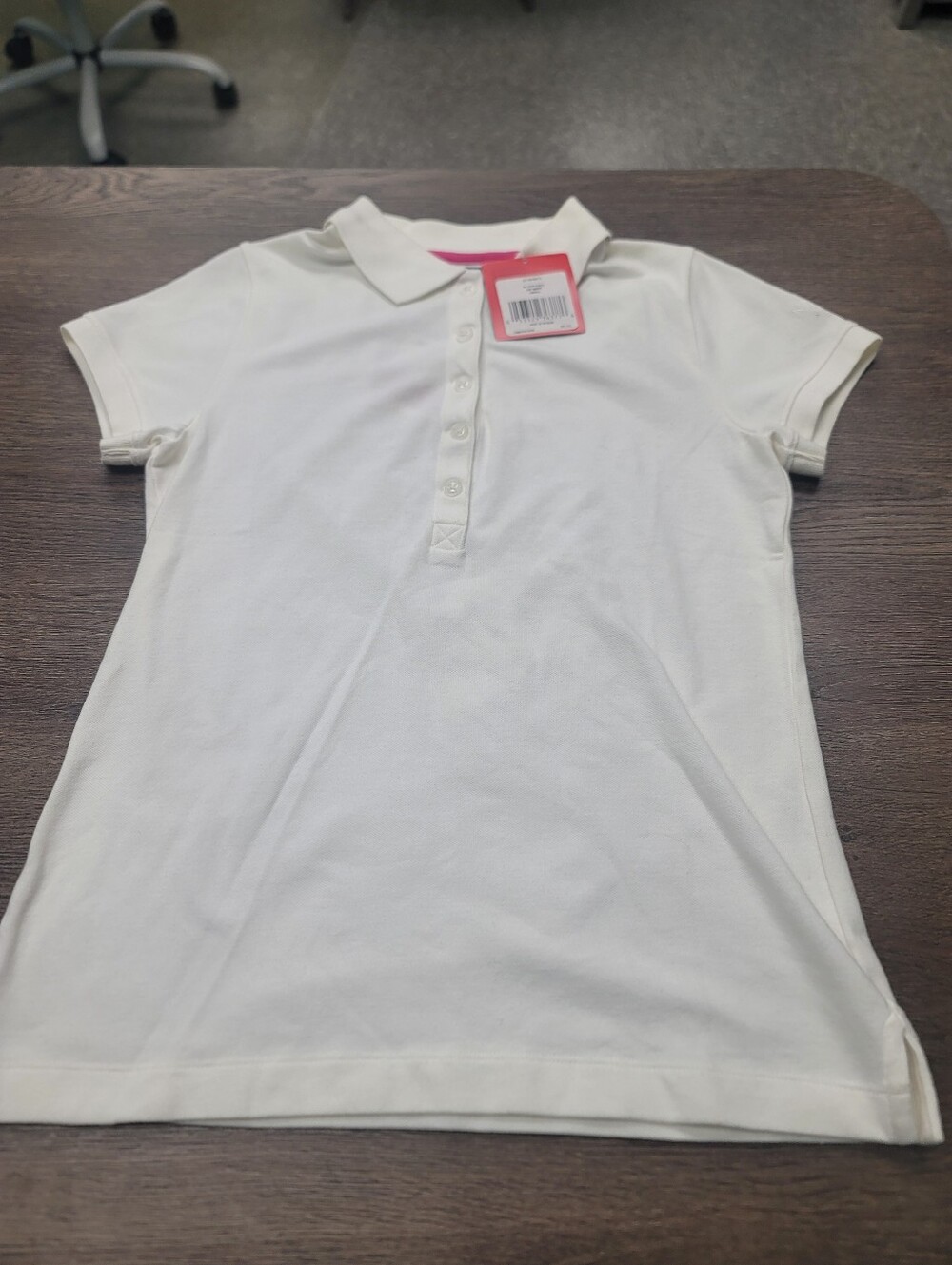 NWT The North Face White Logo Polo TNF Womens Small